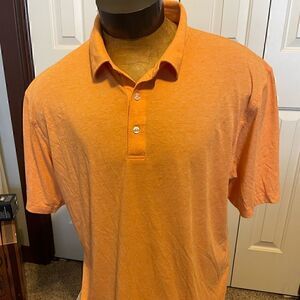 Dunning Golf Mens XXL Orange Short Sleeve Polo